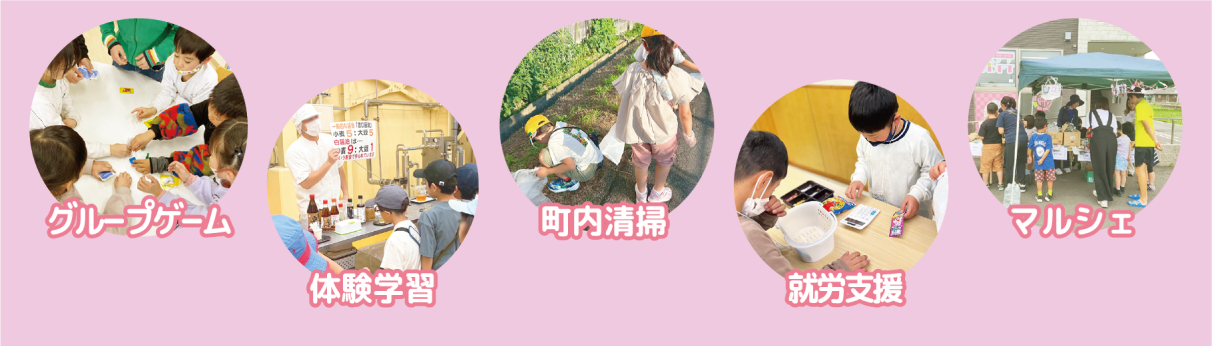 グループゲーム　体験学習　発表会　就労支援　交流会